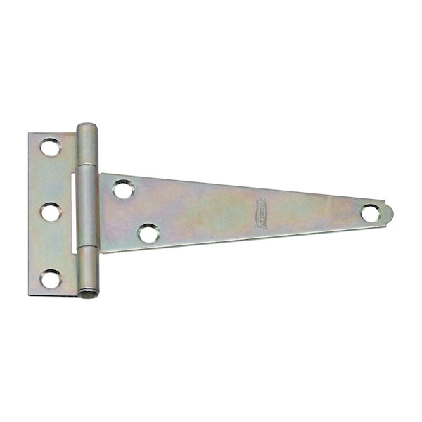 National Hardware National Hardware 5 in. L Zinc-Plated Light T-Hinge 2 pk N128-652 - main